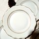 Lot of 6 dessert plates Porcelaines Lourioux