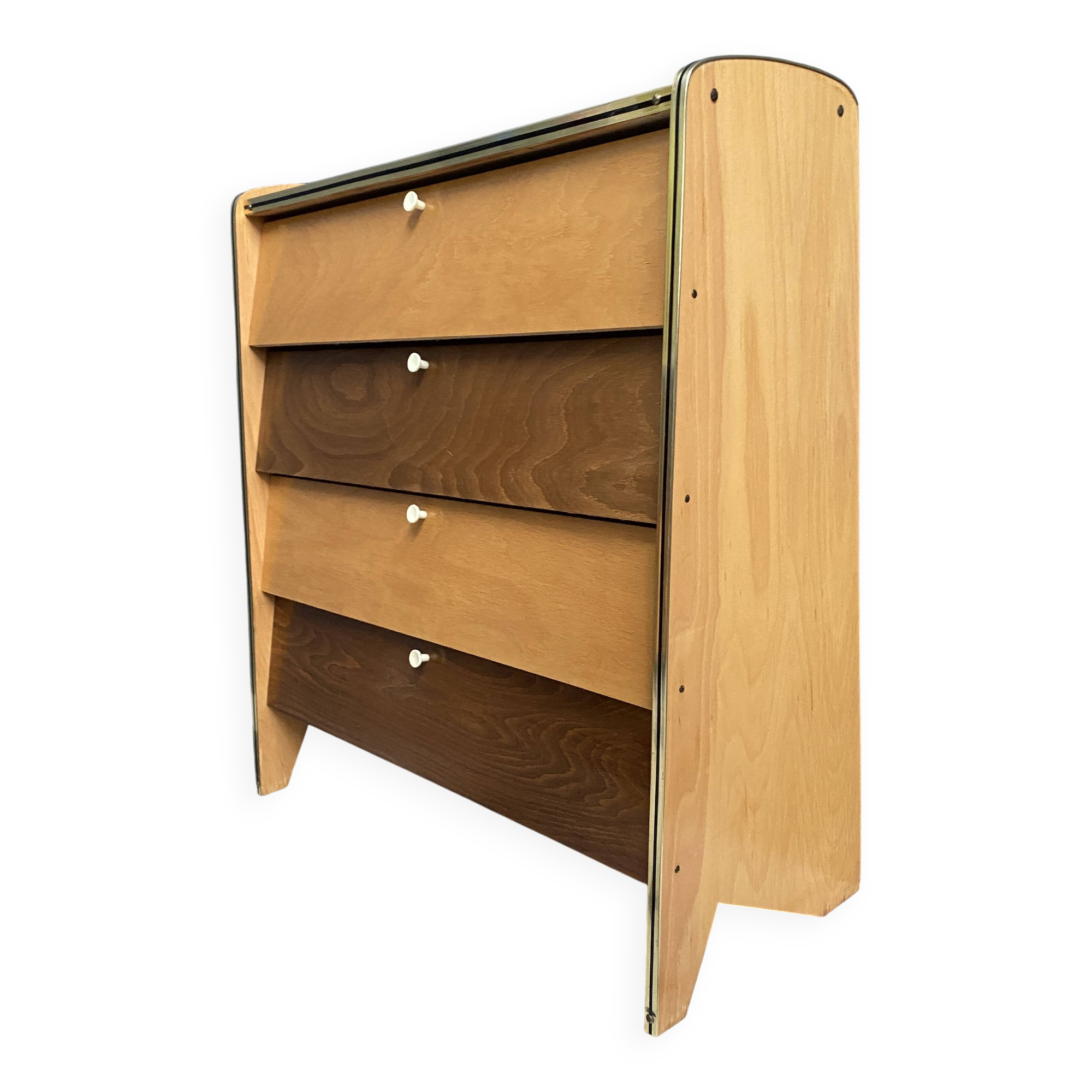 Wooden shoe cabinet, 1960s