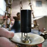 Empire chandelier in bronze