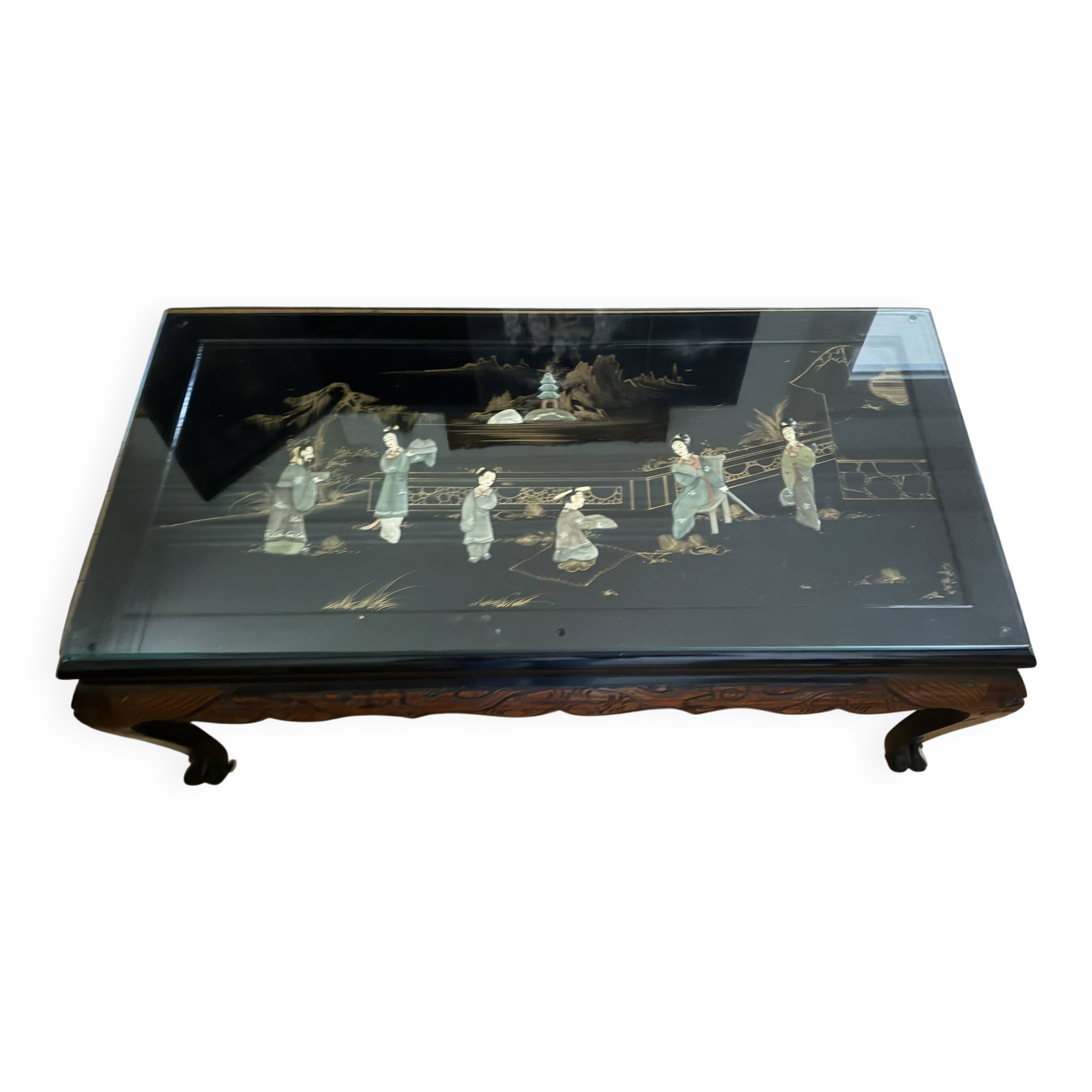 Table basse de salon style Chinois contemporain
