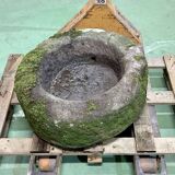 19th century granite trough in round shape - Ref J1-45