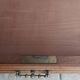 Walnut cabinet stamped BRUN.G.