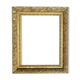 Gilded wood frame view 38.5 x 40 - window 40.5 x 50.5