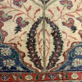 Distressed Turkish Rug 179x120 cm wool Vintage shabby Chic Tribal Blue, Beige