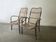 Pair Mid-Century 1960s Vintage Rattan Bamboo Lounge Arm Chairs