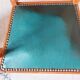 Fauteuils bridges en cuir vert