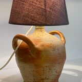 Vintage handcrafted pottery lamp