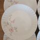 Porcelain plates pattern pastel flowers