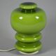 Vintage 1970s Green Cased-Glass Mushroom Lamp From Sweden.