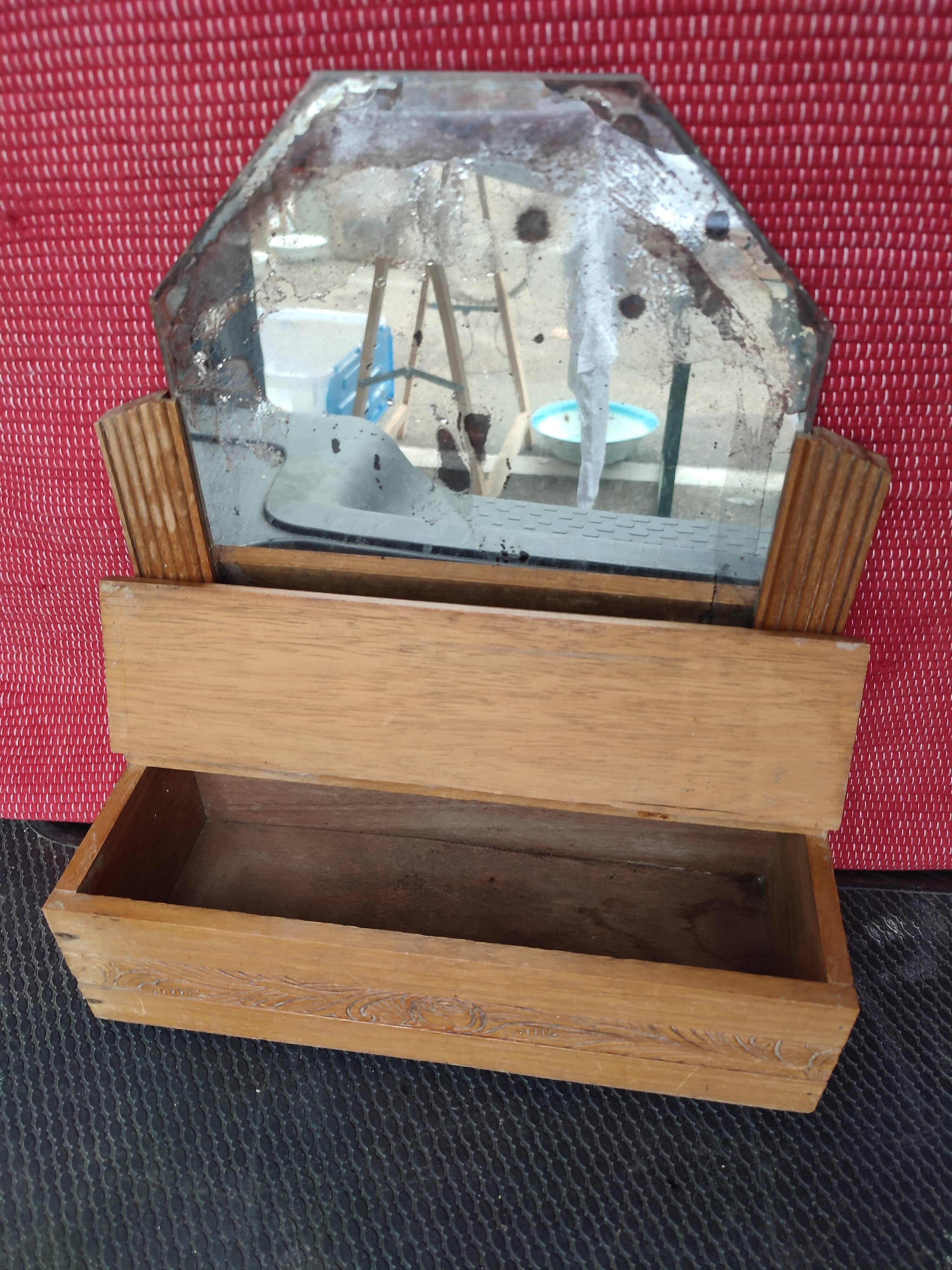 Miroir vide poches 33x36cm