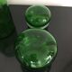 Lot de 2 bocaux en verre vert