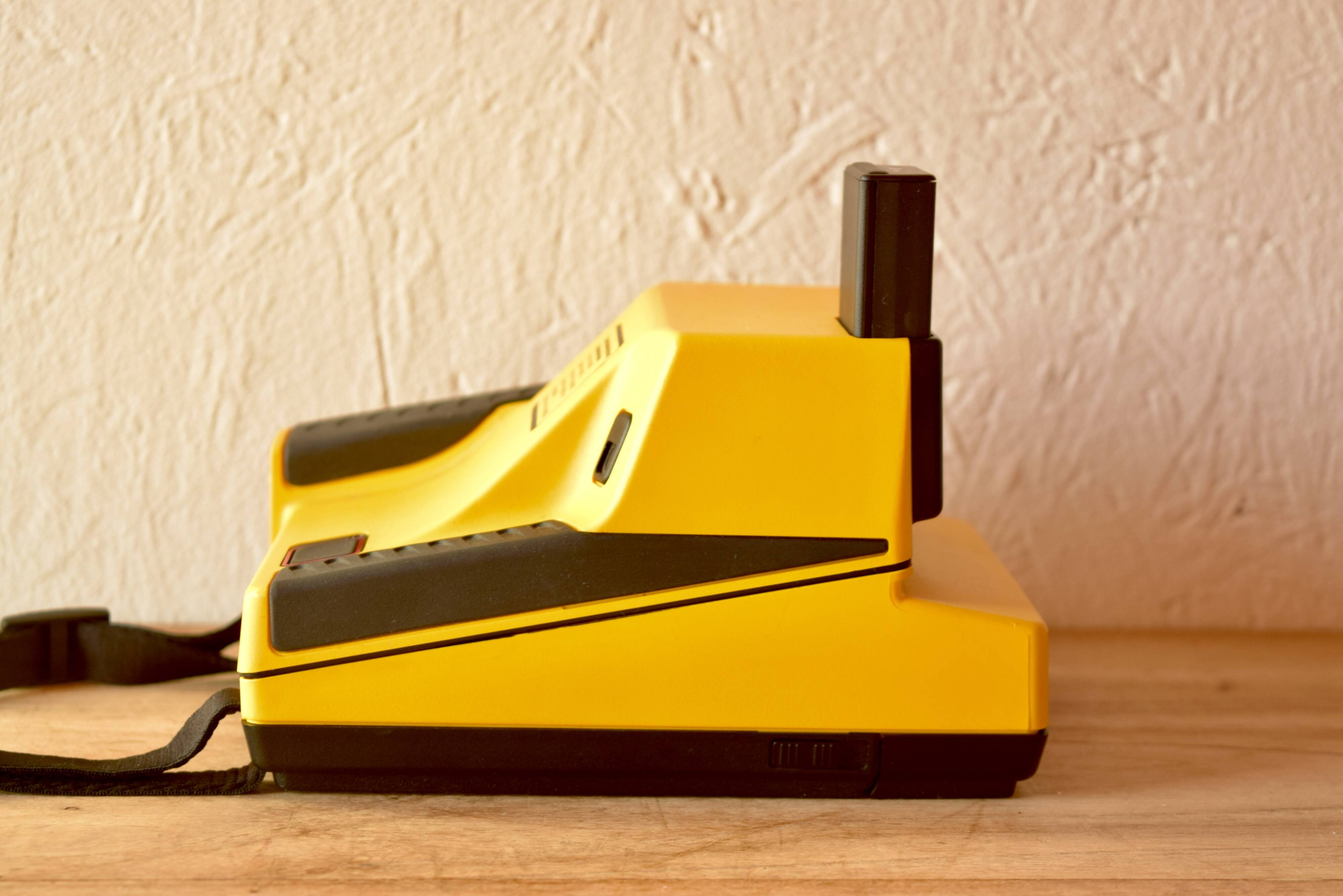 Polaroid Impulse - vintage yellow instant camera