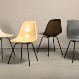 Charles & Ray Eames DSX Side Chair multicolor set for Herman Miller
