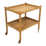 Scandinavian oak serving trolley, Sweden, 1960