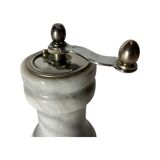 Retro Salt and Pepper Shakers | Vintage Salt and Pepper Grinders Made Of Marble 1970s