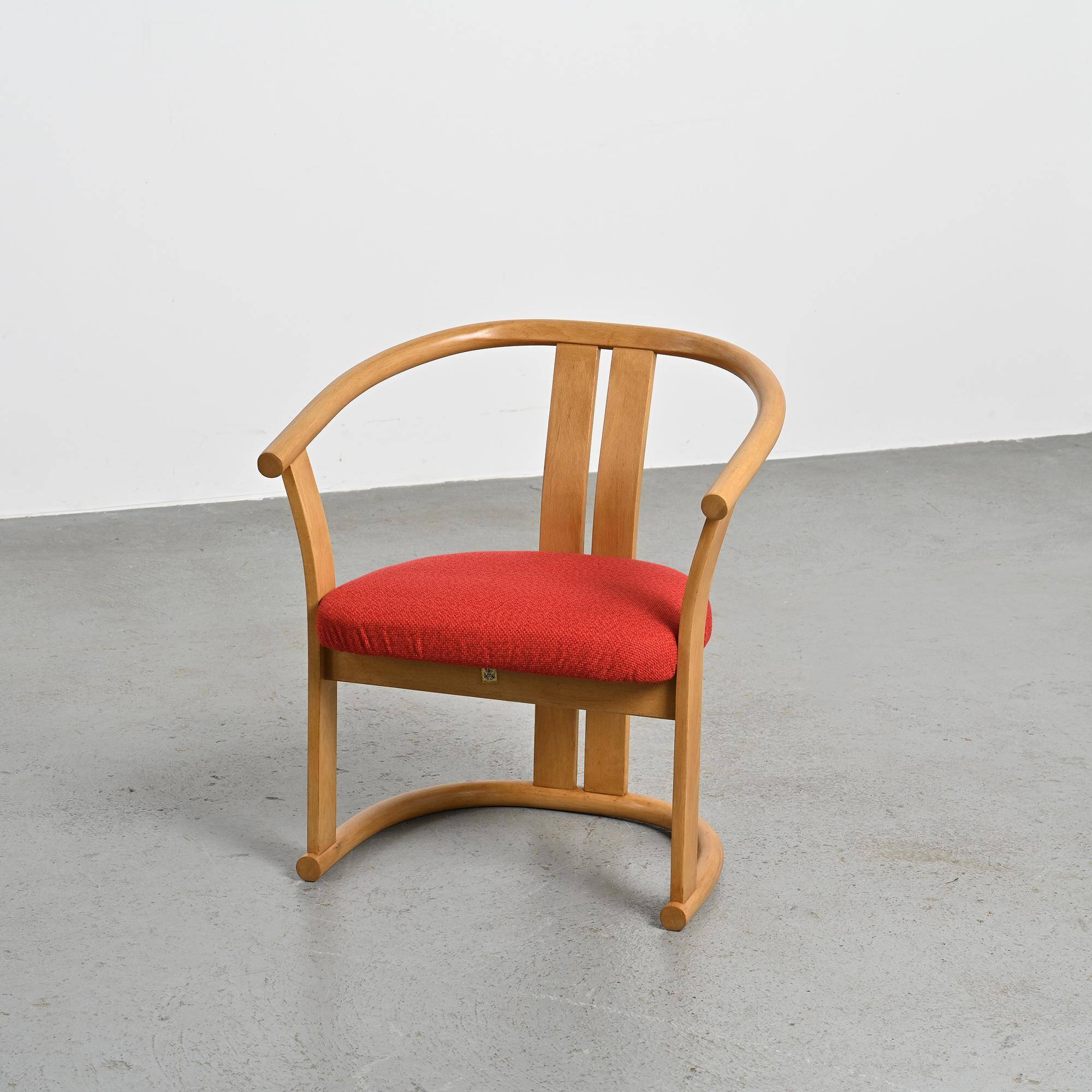 Pair of armchairs by Isamu Kenmochi, Japan circa 1965