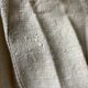 Nappe en toile de chanvre brut 19e brodée XXL