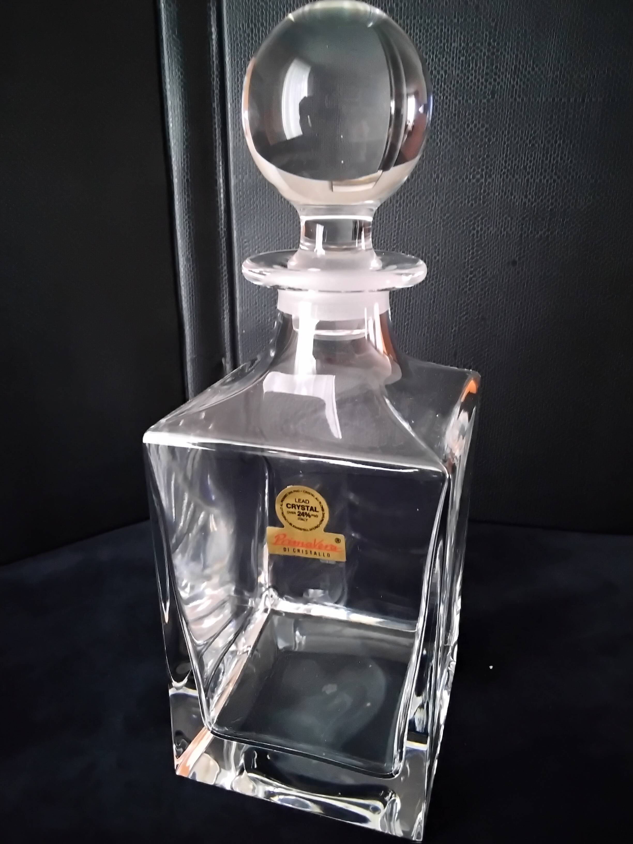 Carafe à whisky cristal uni Primavera Fabrication Italienne
