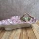 Vintage Italian barbotine grape plate – G.b.c. Made in Italy