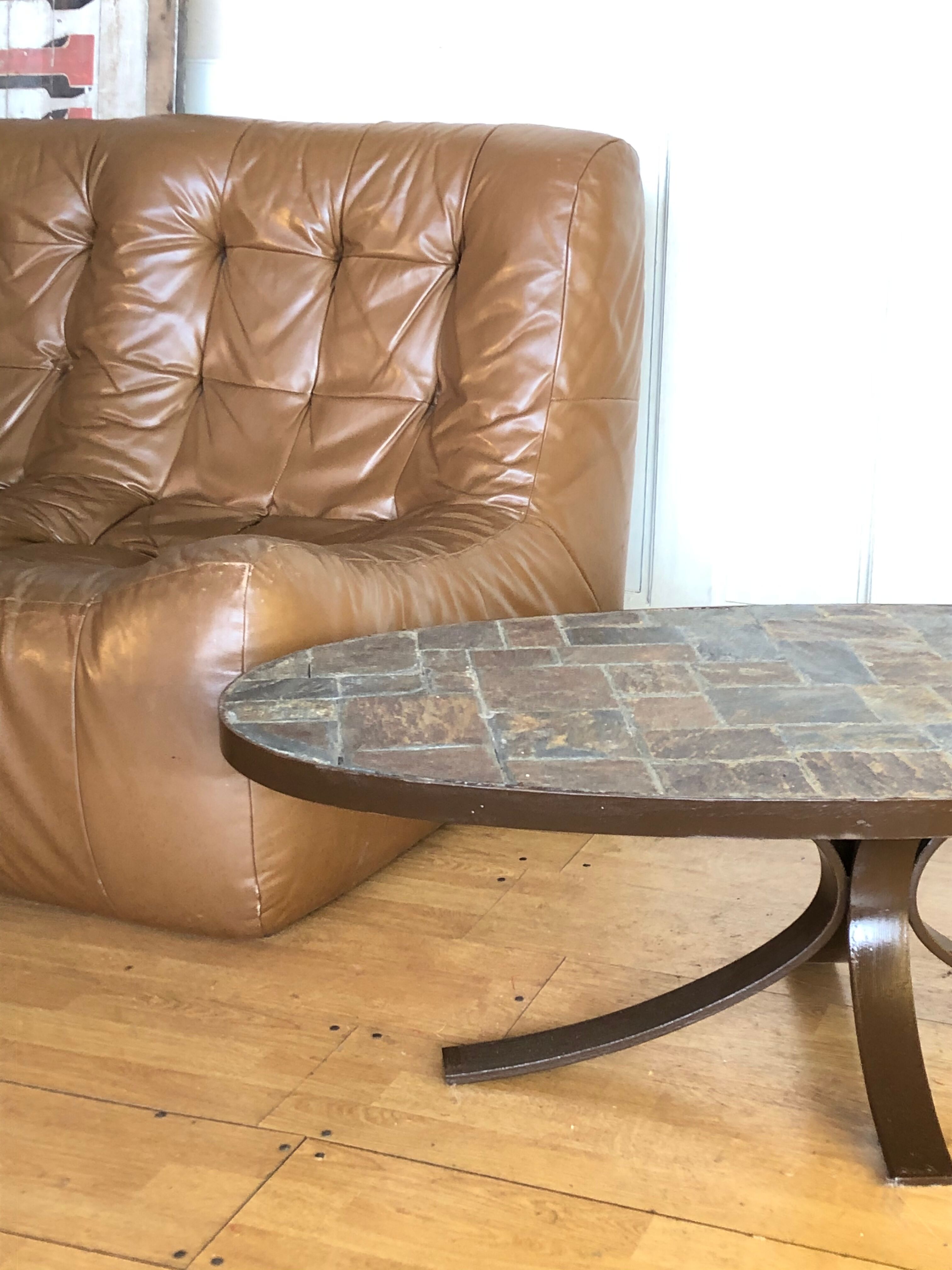 Table basse en pierre naturelle 1970
