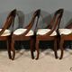 Set of 4 Gondola Chairs in Mahogany, Restoration period – Part 1, 19th century