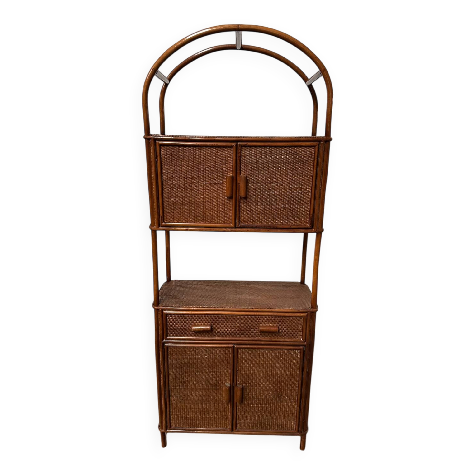 Rattan shelf/bookcase