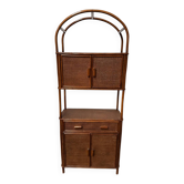 Rattan shelf, bookcase