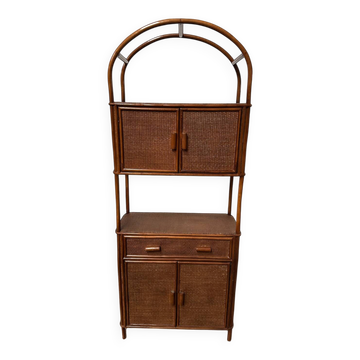 Rattan shelf, bookcase