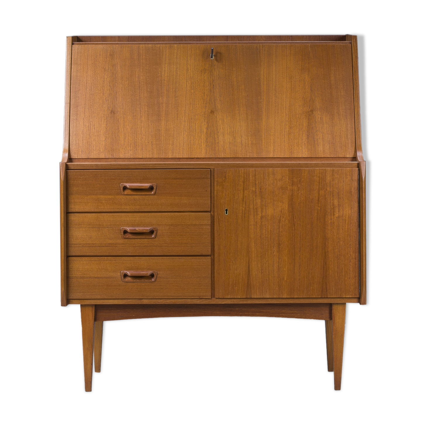 Mid-Century Danish Bureau Teak Secretary, 1960s