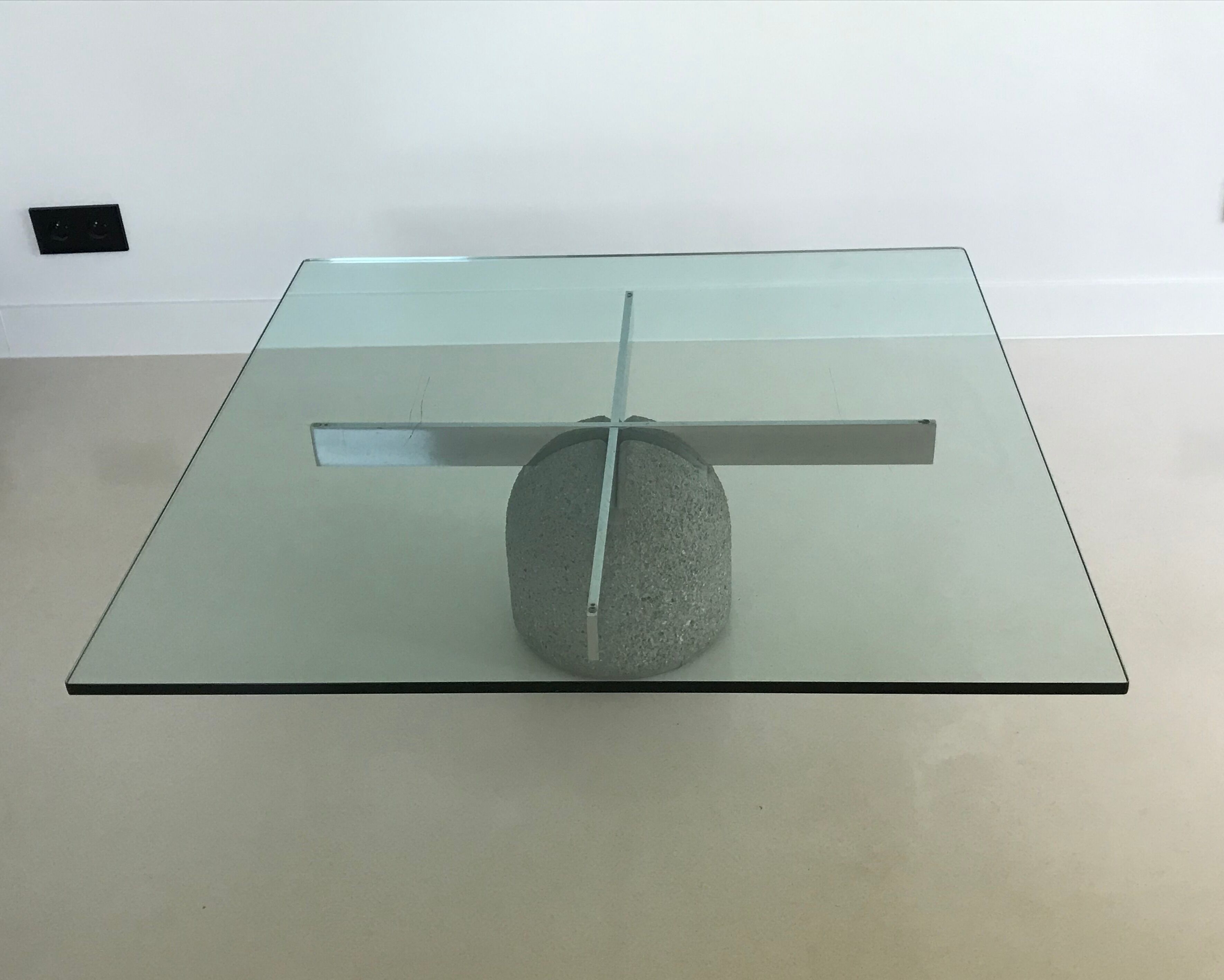 Coffee table "Paracarro" by Giovanni Offredi, Italy 70s