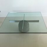 Table basse "Paracarro" de Giovanni Offredi, Italie années 70