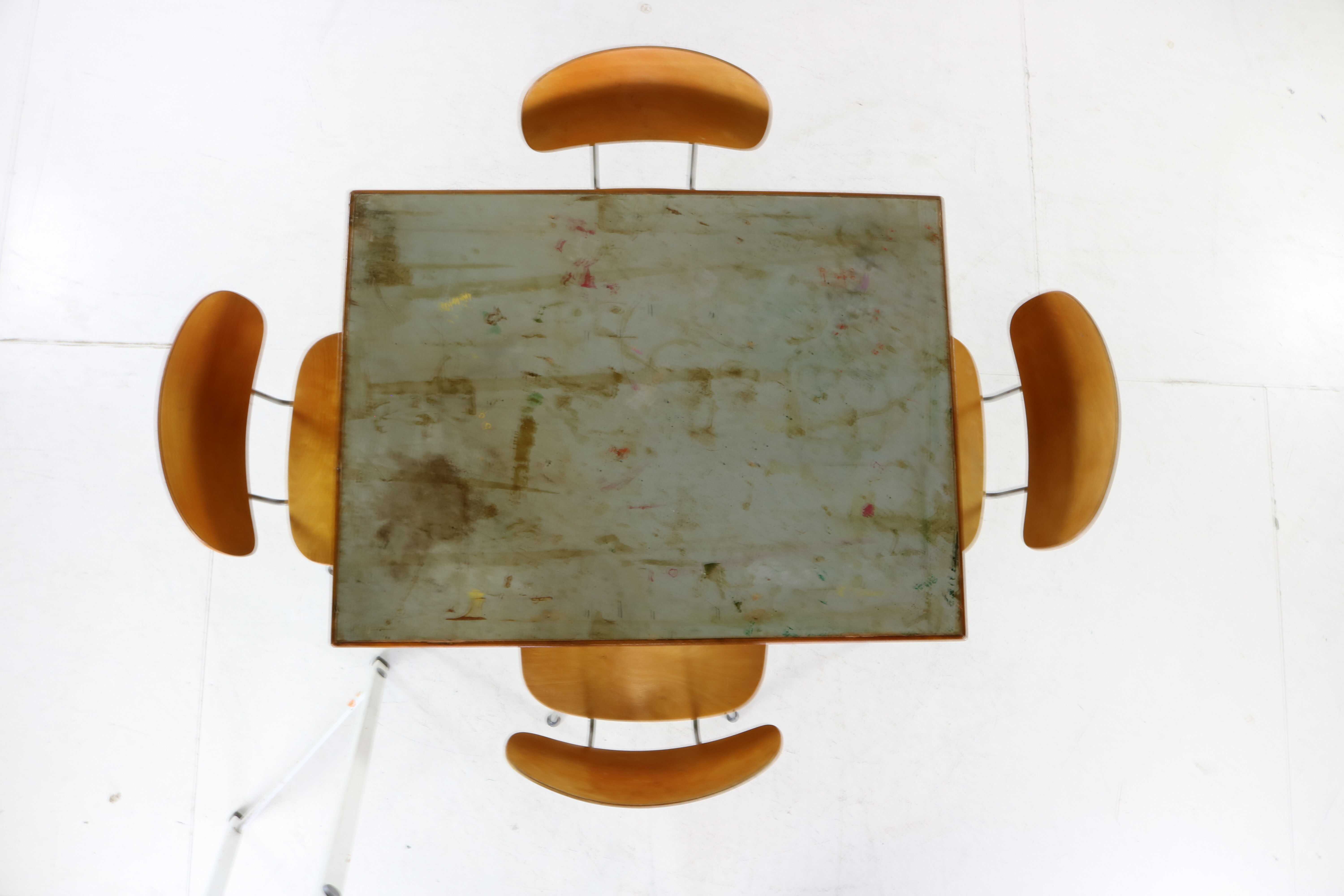 Dutch design dining set by Rietveld for Gispen Holland