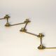 Articulated candlestick Margareta in brass by Lars Holmström – Arvika, Sweden