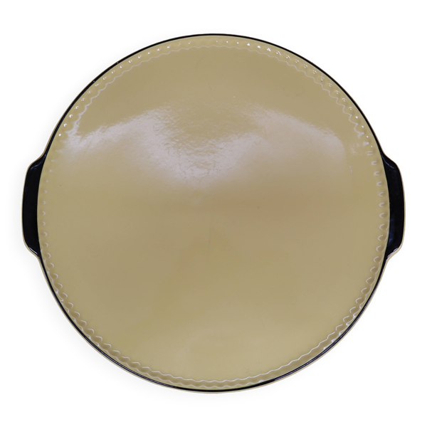 Plat de service Villeroy & Boch Jaune et noir Années 50 Mettlach
