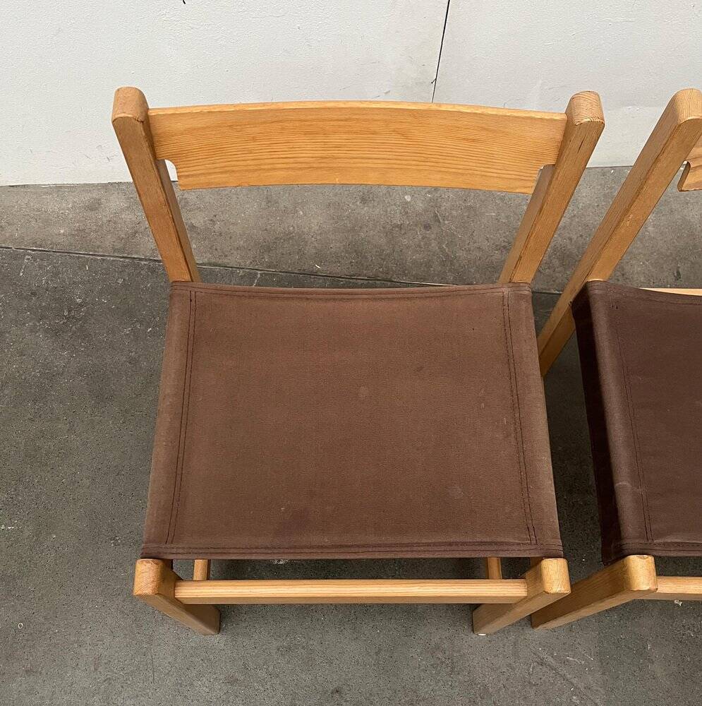 Swedish Mid-Century Safari Chair, 1960s, set of 3