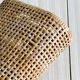 Vintage woven rattan beach cushion