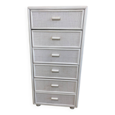 Vintage wicker chest of drawers