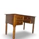 Italian pine wood centre writing desk from the 1960s, a reproduction o