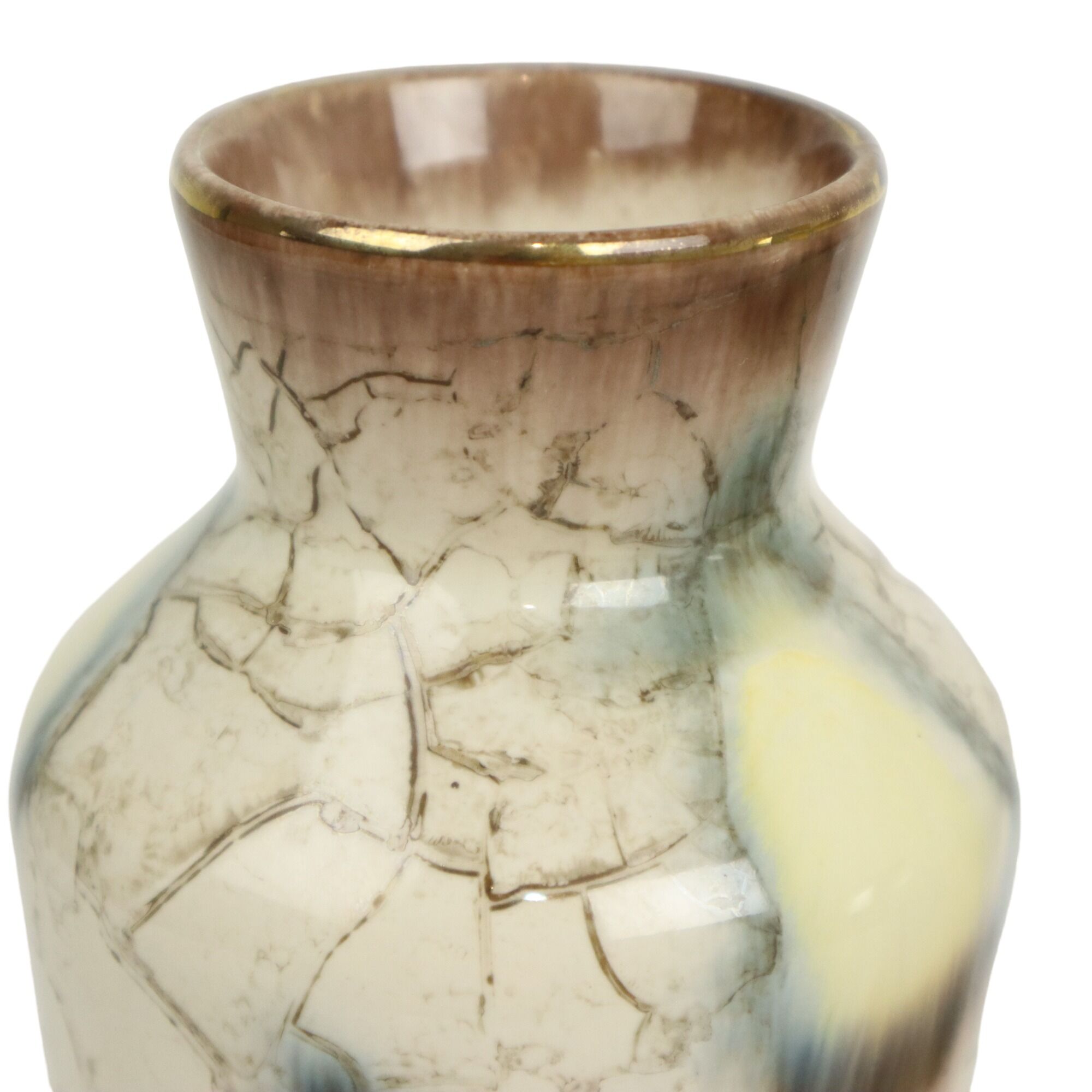 Couple West Germany Vases Bay Keramik Abstract Marble Pattern 606-20