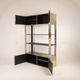Paul Evans Cityscape Brass and Stainless Steel Bookcase, First Series, 1971
