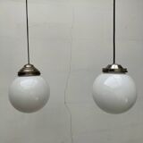Opaline pendant lights
