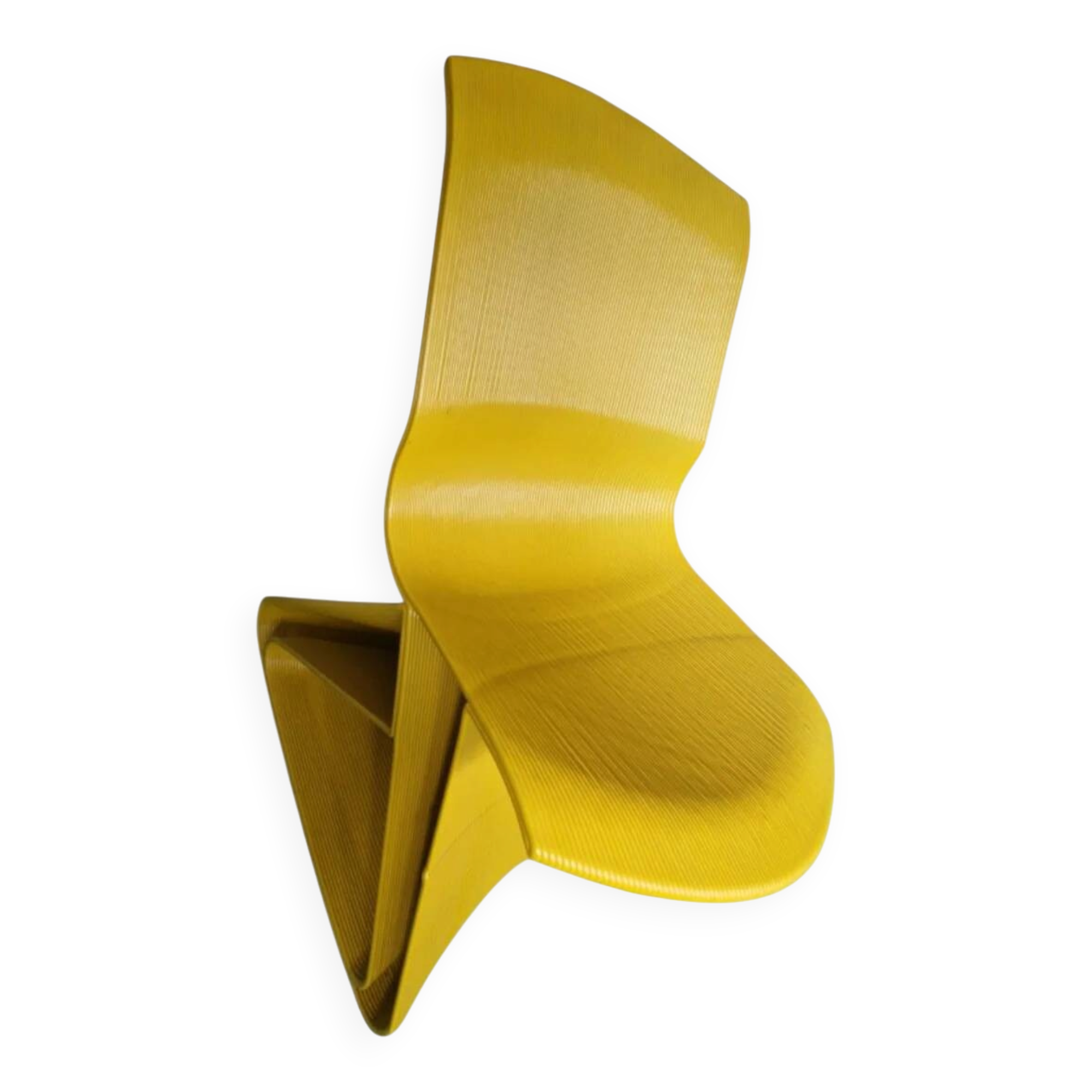 Endless Flow Rocking Chair / Endless Chair / 2010/11 Yellow first edition / MOMA Museum / Stedelijk Museum / Dirk vander Kooij