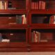 pair of Globe Wernicke London 'waterfall' bookcases in mahogany circa