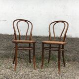 Paire de chaise fischel made in Austria bois courbé