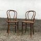 Paire de chaise fischel made in Austria bois courbé