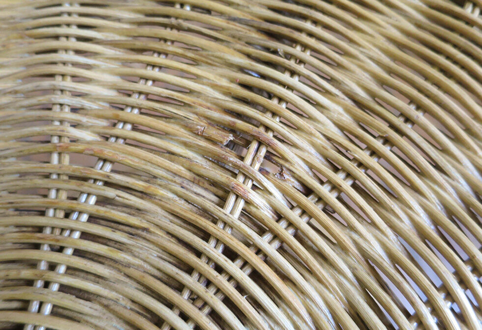 Roundtable in rattan