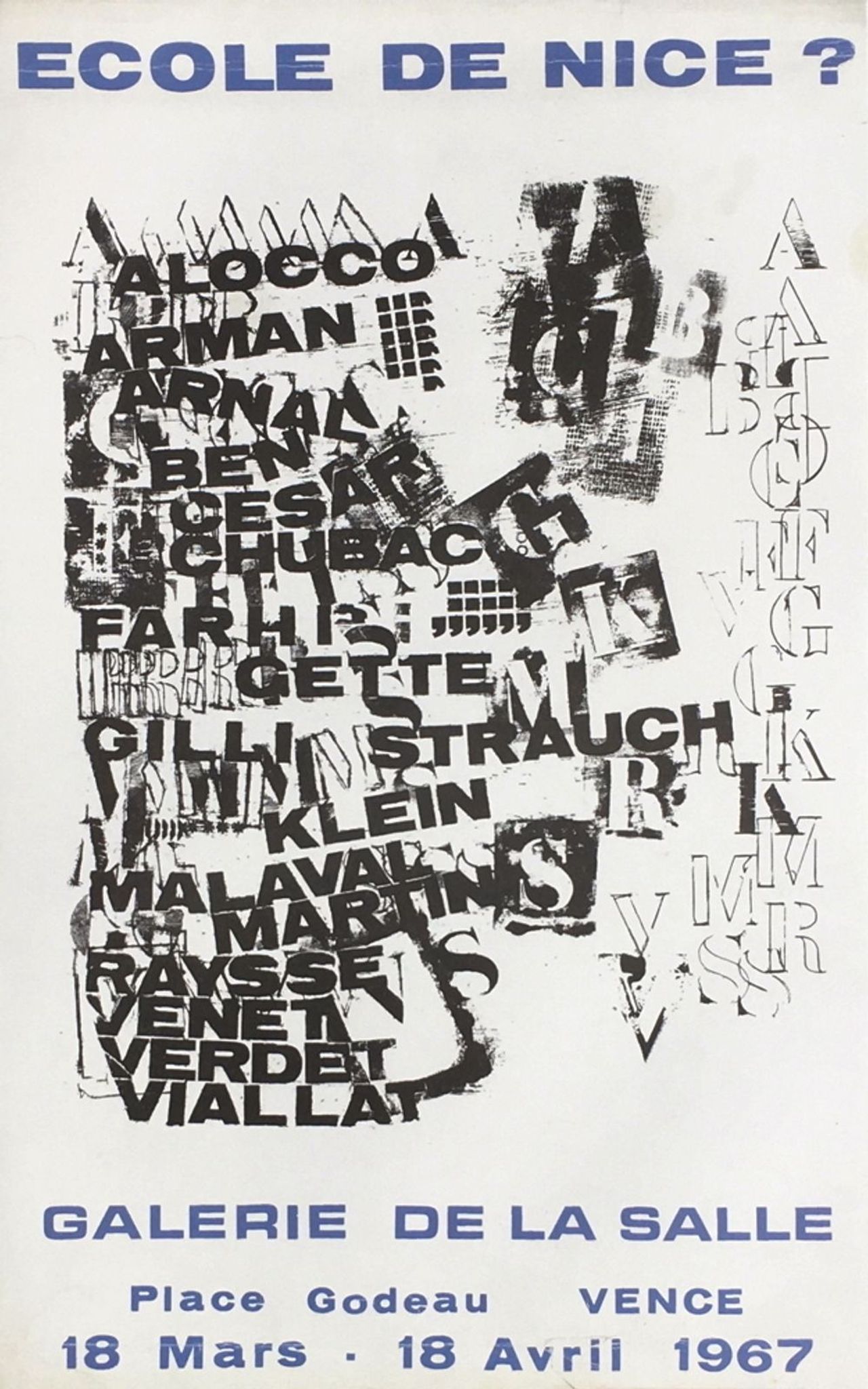 Arman 1967 poster