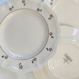 Set of 10 plates + 10 soup plates Arromanches Sarreguemines model