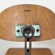 Chaise d'atelier industrielle verte, années 1950