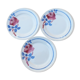 Set de 3 assiettes à dessert KG Lunéville Chantal